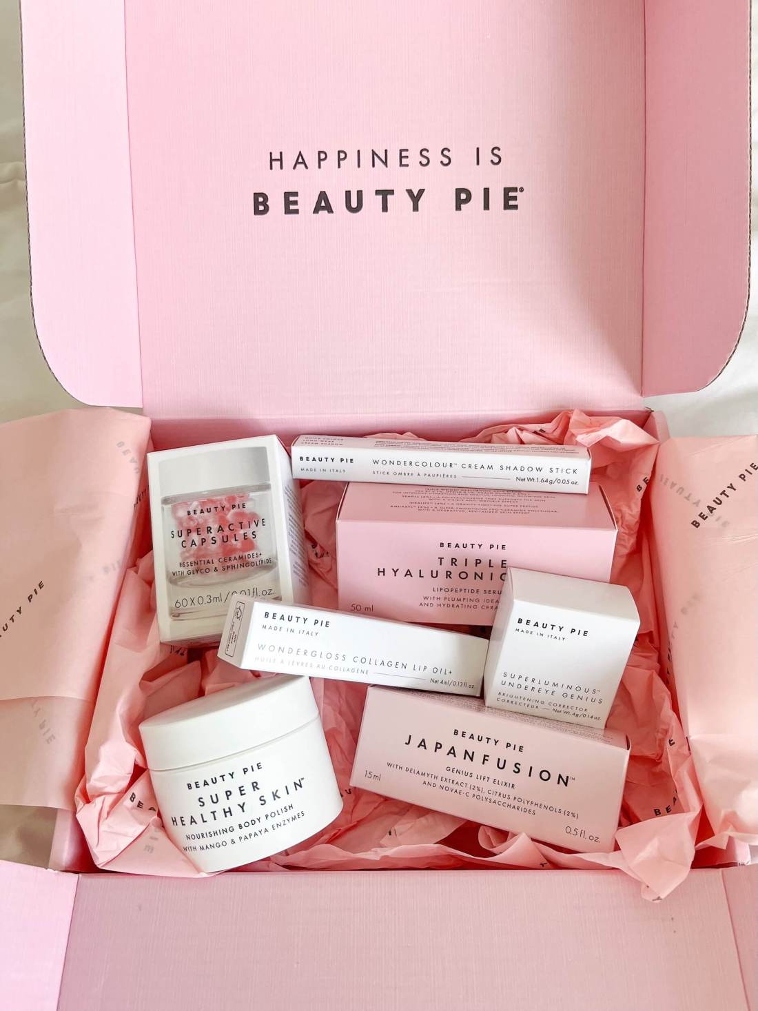 Beauty Pie packaging