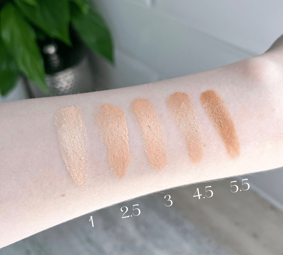 Charlotte Tilbury Flawless Filter Swatches