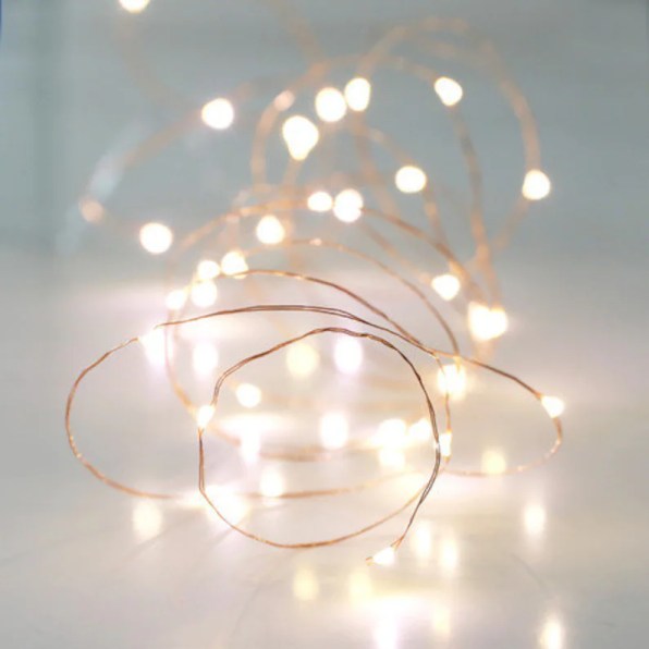 30 Battery Powered LED Copper Wire String Lights image 0