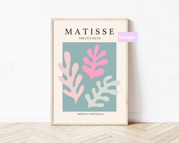 Matisse Exhibition Print Henri Matisse Cut Outs Poster Blue