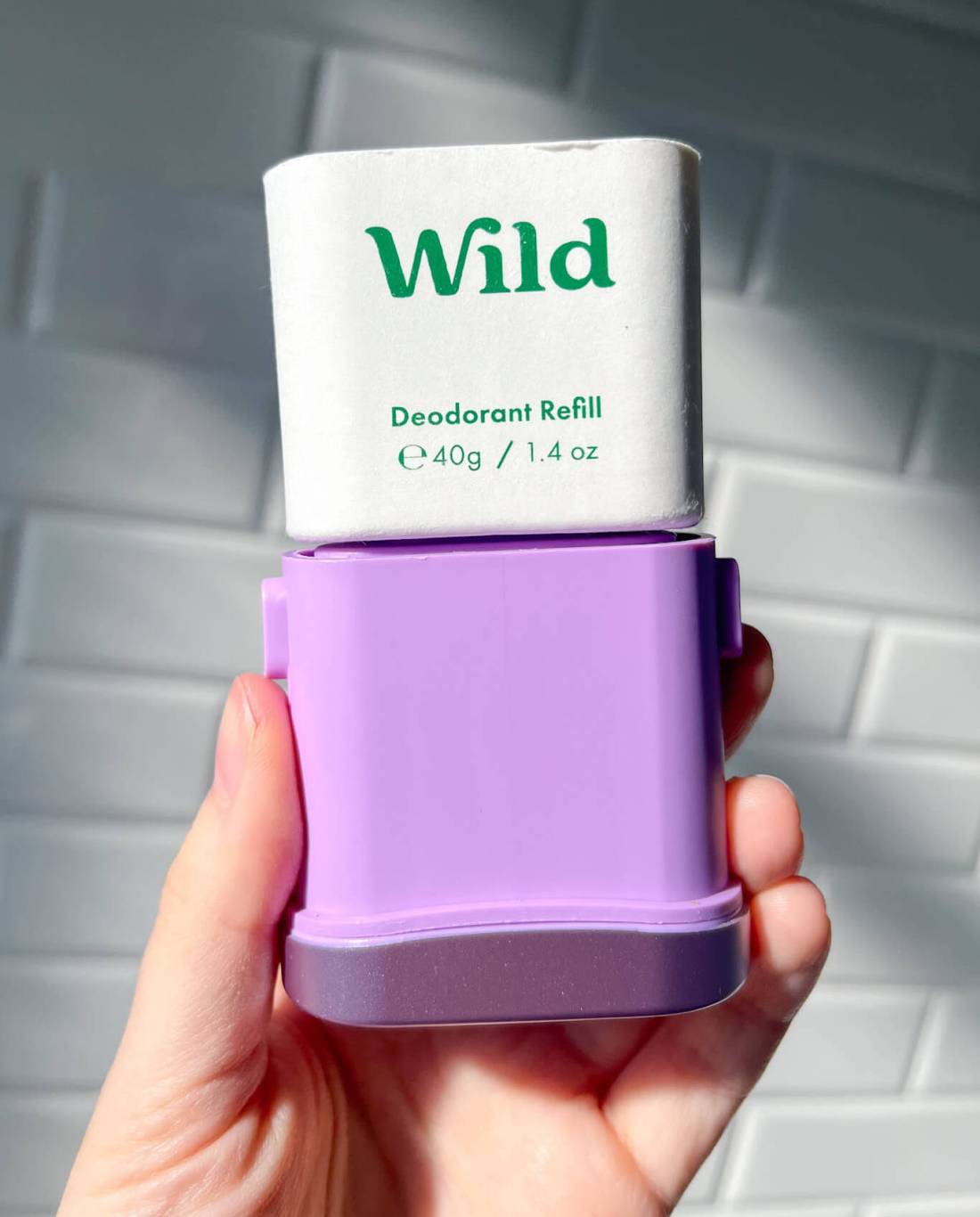 Installing a Wild deodorant refill
