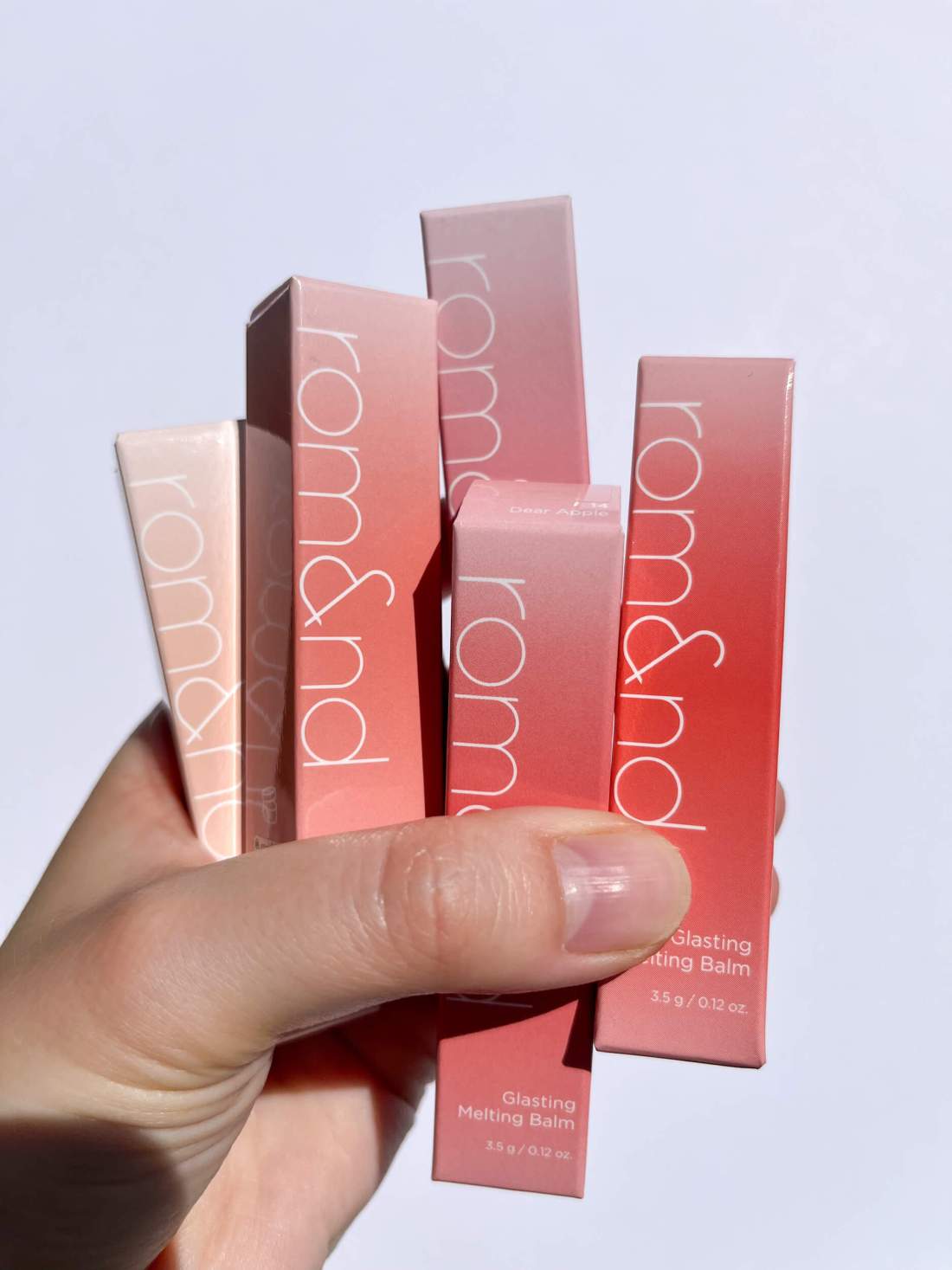 Romand Glasting Melting Balms outer packaging